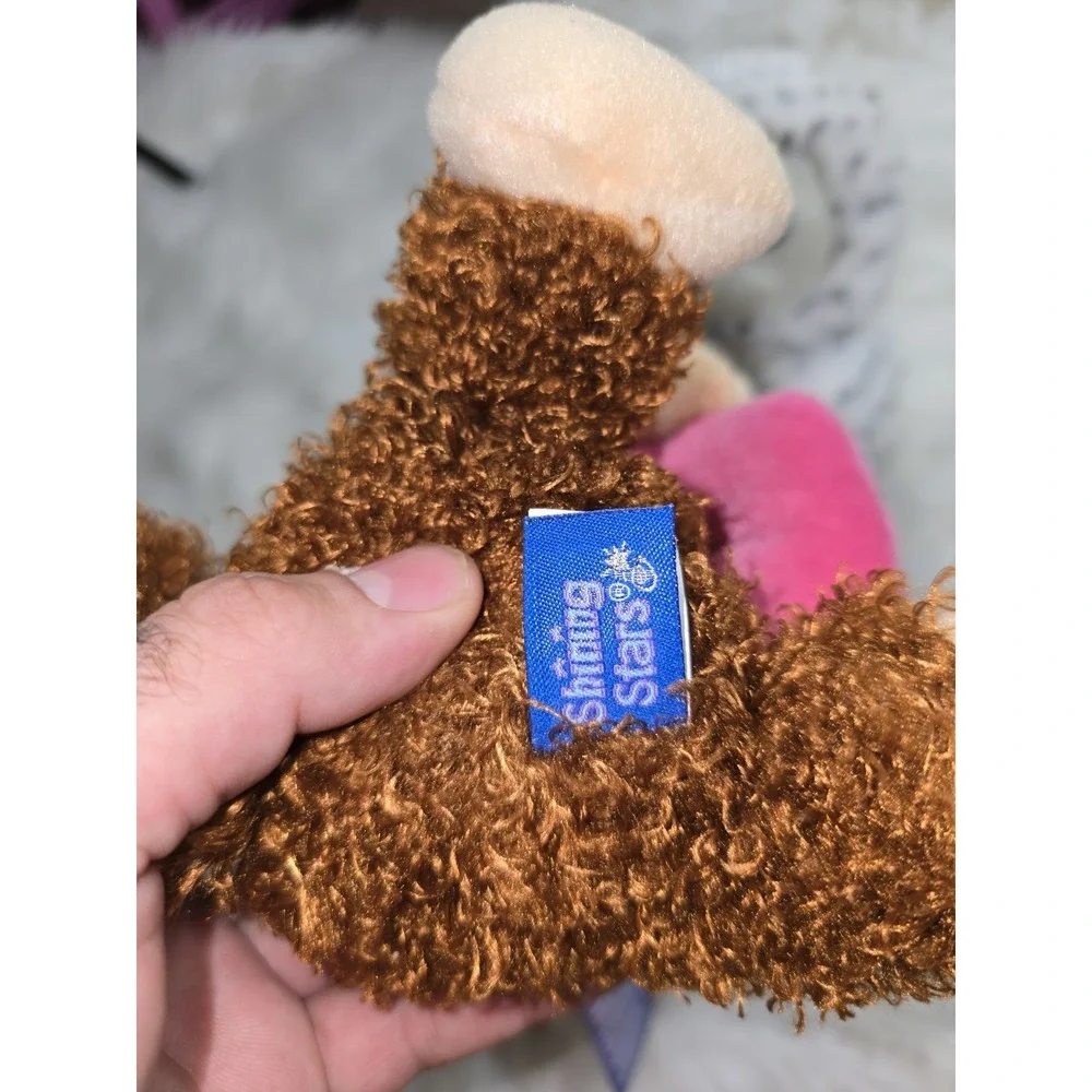 2 Russ Berrie Shining Stars Monkey Plush And Owl  9